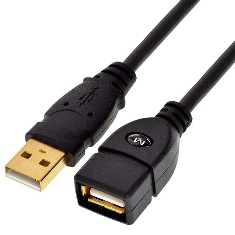 mediabridge usb  usb extension cable  feet  male   female  gold plated