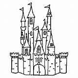 Castle Outline Drawing Disney Coloring Clipart Printable Castles Pages Cliparts Template Logo Disneyland Outlines Clip Vector Scrapbooking Digital Hogwarts Shape sketch template