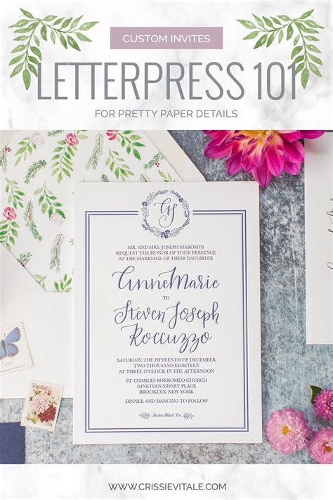 letterpress printing 101 and an elegant brooklyn wedding — crissie vitale