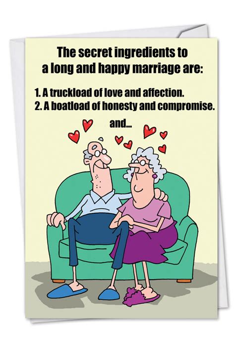 Marriage Secrets Cartoons Anniversary Card D T Walsh