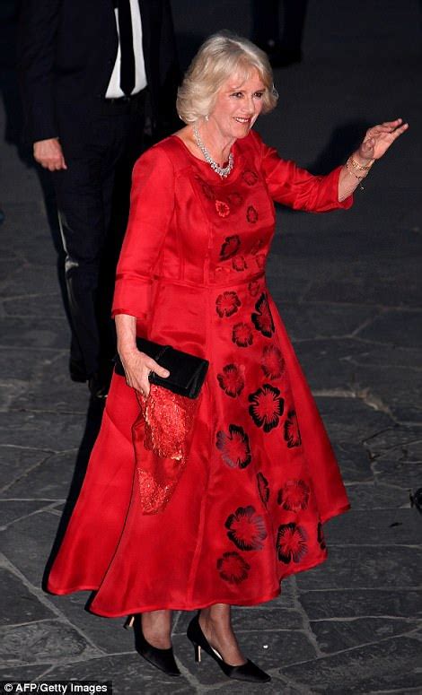 camilla attends a gala dinner in florence daily mail online