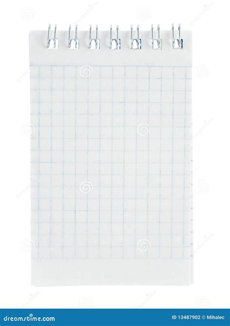 graph paper spiral pad stock photo image  business