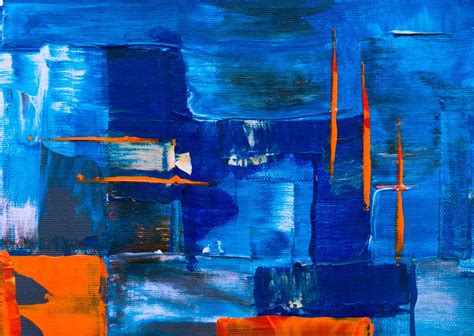 blue abstract painting royalty  stock photo