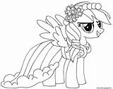 Pony Coloring Little Dash Rainbow Pages Printable Print Color Book Prints sketch template