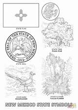 Coloring Mexico State Tree Pages Symbols Printable Popular Library sketch template