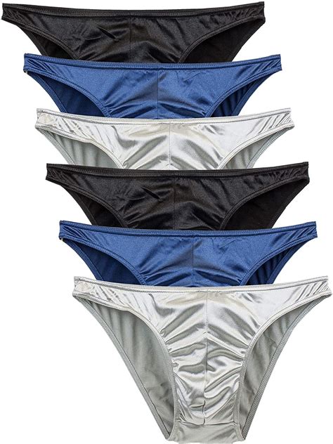 Barbra Mens Satin Bikini Briefs Panties S To 3xl Silky Sexy Mens