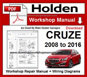 holden cruze workshop repair manual