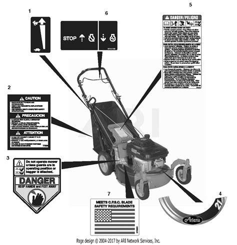labeled lawn mower engine diagram briggs stratton briggs  stratton engine parts model