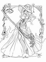 Wizard Mycoloring Wizards Witches sketch template