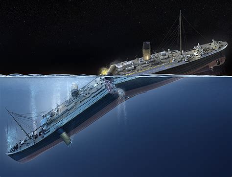 titanic hit  iceberg  years  megamag