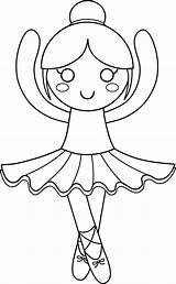 Ballerina Coloring Pages Ballet Girl Little Kids Cute Dance Coloring4free Clip Printable Colouring Girls Sweetclipart Print Barbie Princess Getdrawings sketch template