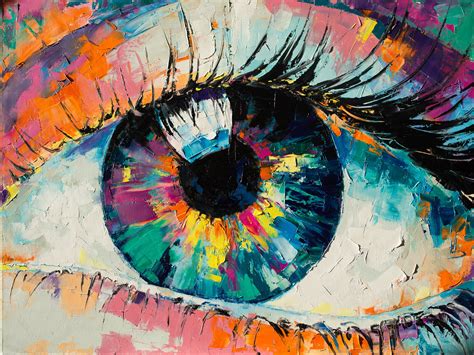 god   mirror eye painting abstract painting