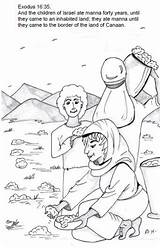 Israelites Wilderness sketch template