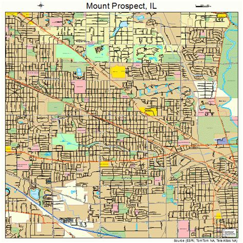 mount prospect illinois street map