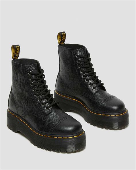 sinclair leather platform boots dr martens