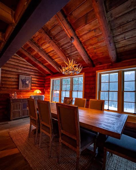 log cabin dining room log cabin dining room cabin interior design cozy cabin interior