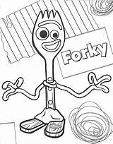 Forky Desenho Spork Gabby Colorironline sketch template