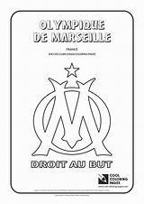 Marseille Portugal Olympique Flag Colouring sketch template