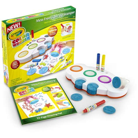 crayola color  magical mess  light  stamper includes paper