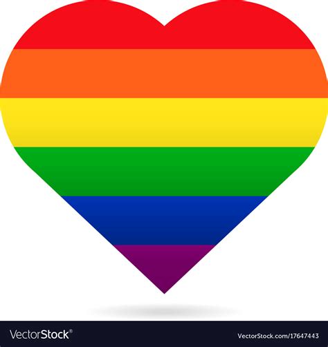 pride lgbt flag heart icon lesbian gay bisexual transgender concept