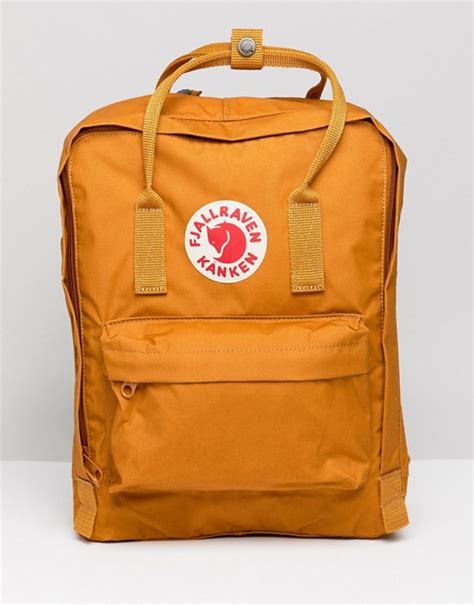 fjallraven classic kanken backpack  yellow asos