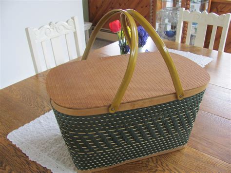 shabby chateau vintage picnic basket makeover