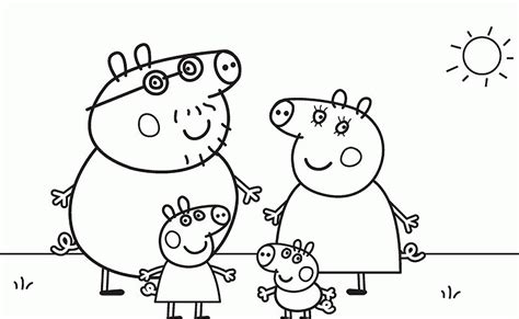 peppa pig coloring pages  kids  coloring  drawing