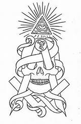 Coloring Illuminati Tattoo Pages Masonic Tattoos Adult Drawings Designs Symbol 599px 74kb sketch template
