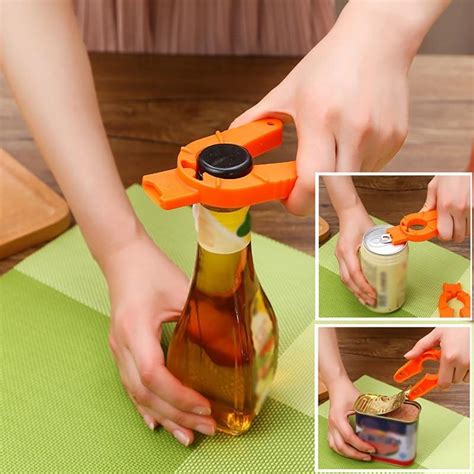 multi functional bottle opener simple portable reusable plastic jar