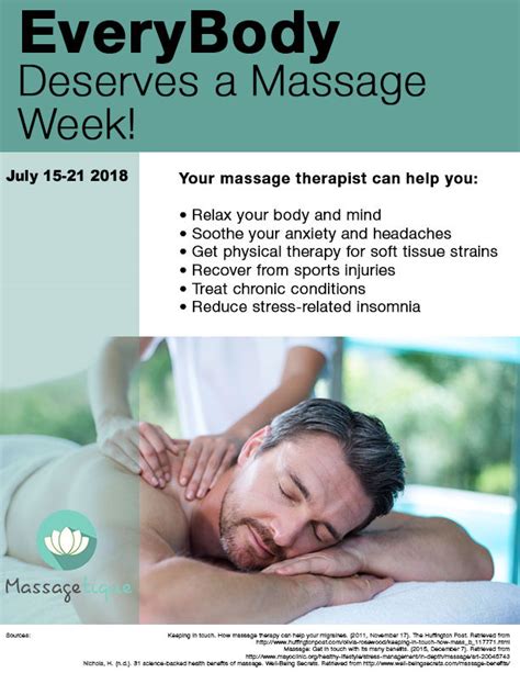 everybody deserves a massage week massagetique