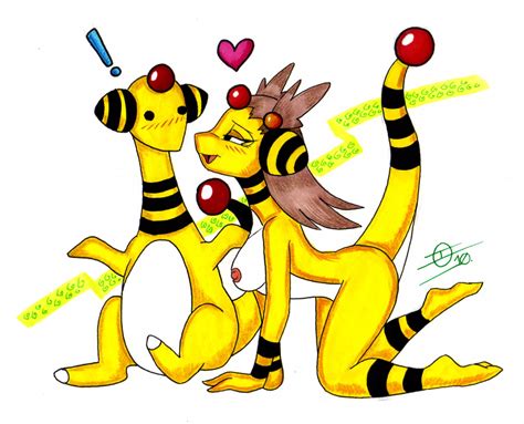 rule 34 all fours ampharos anthro blush breasts color