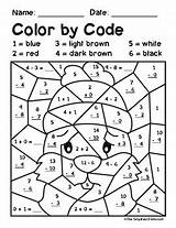 Groundhog Subtraction Addition Within Code Color Activities Simplified Classroom sketch template