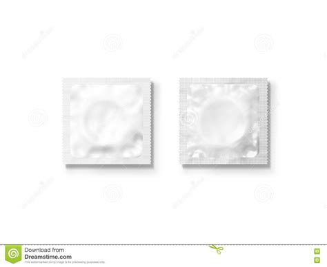 blank white condom packet mockup set isolated clipping path stock image image of design