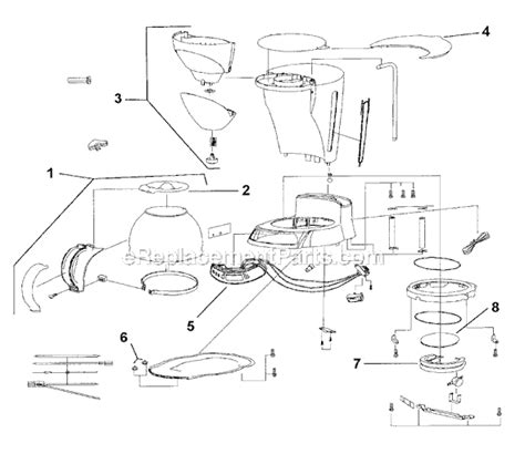 coffee ecx parts list  diagram ereplacementpartscom