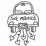 Married Just Coloring Pages Clipart Wedding Car Drawing Clip Color Rocks Couple Google Colouring Kids Cartoon Sheets Vintage Drawings Clipground sketch template