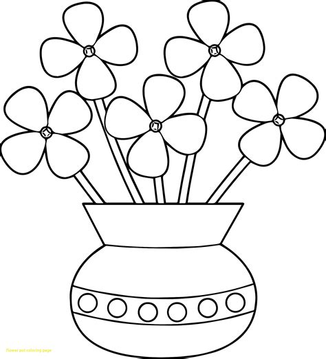 flower pot  drawing  getdrawings