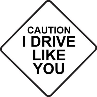 caution  drive   stickerdecal