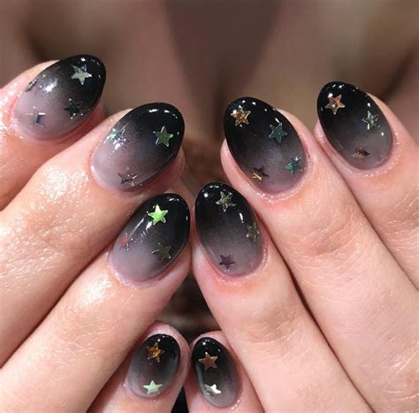 star glitter nails nail inspo nail artist