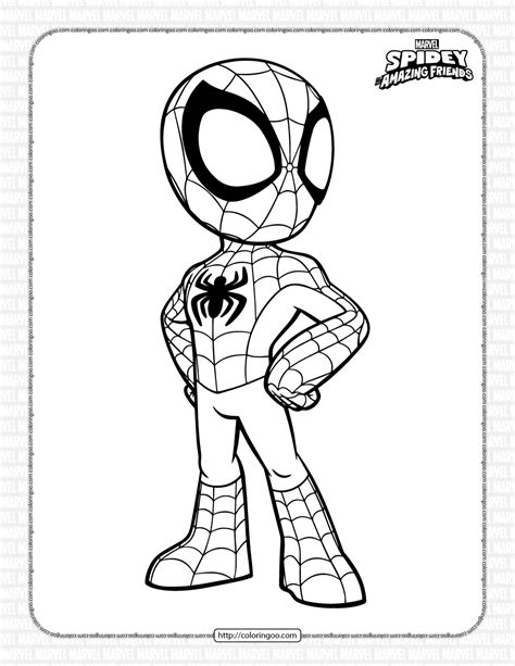 spidey printable coloring pages