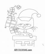 Cat Pete Printables Coloring Printable Christmas Popular sketch template