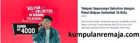 beli paket nelpon unlimited harian telkomsel kumpulan remaja