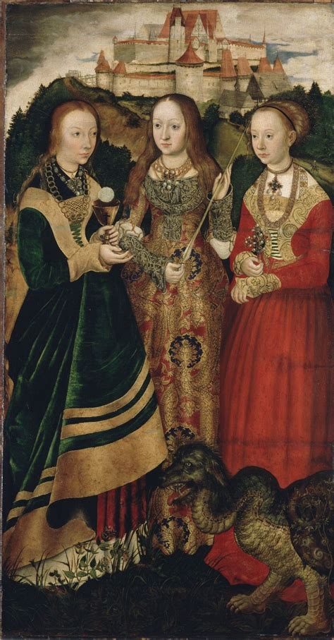 lucas cranach 1472 1553 st catherine altarpiece