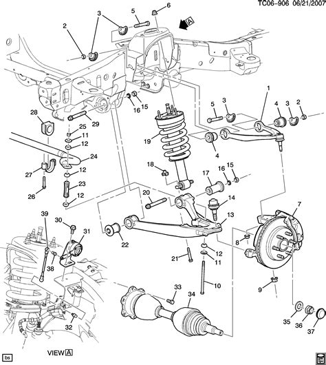 gmc sierra front suspension diagram