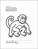 Monkey Coloring Color Pages Zoo Popular Choose Board Coloringhome sketch template