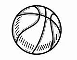 Basketball Coloring Dibujo Colorear Coloringcrew Hoop sketch template