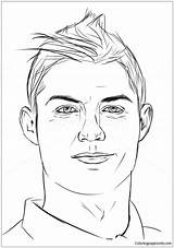 Ronaldo Cristiano Pages Coloring Color Soccer Players Print Kids Online sketch template