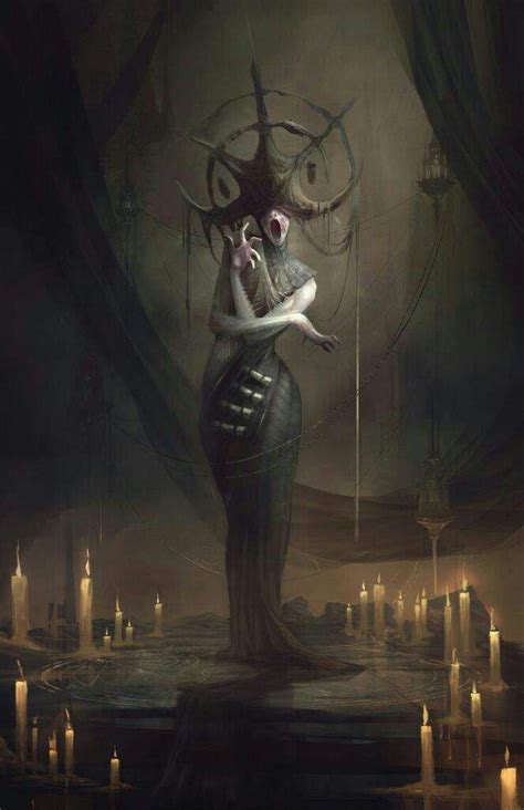 creepy morbid art monster concept art art gothic fantasy art