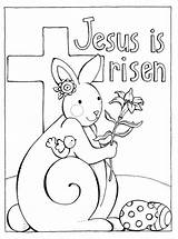 Coloring Easter Sunday Jesus School Sheets Pages Kids Template sketch template