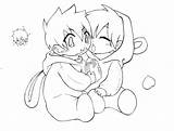 Chibi Couple Drawing Coloring Pages Cute Getdrawings sketch template