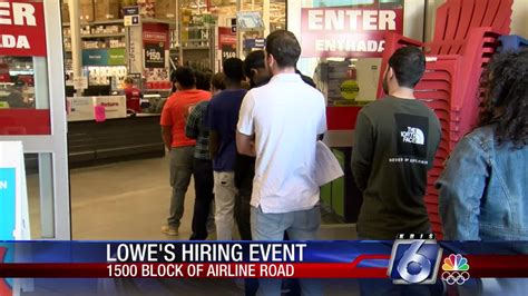 Line For Local Lowes Job Stretches Outside The Door